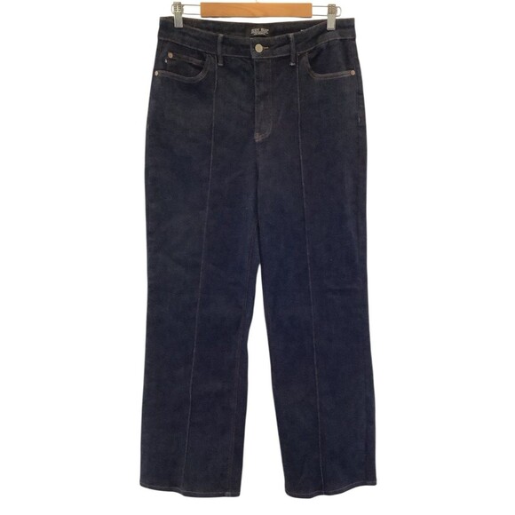 Judy Blue Denim - Judy Blue Wide Leg Dark Blue Denim Jeans 13/31 Front Stitching Detail